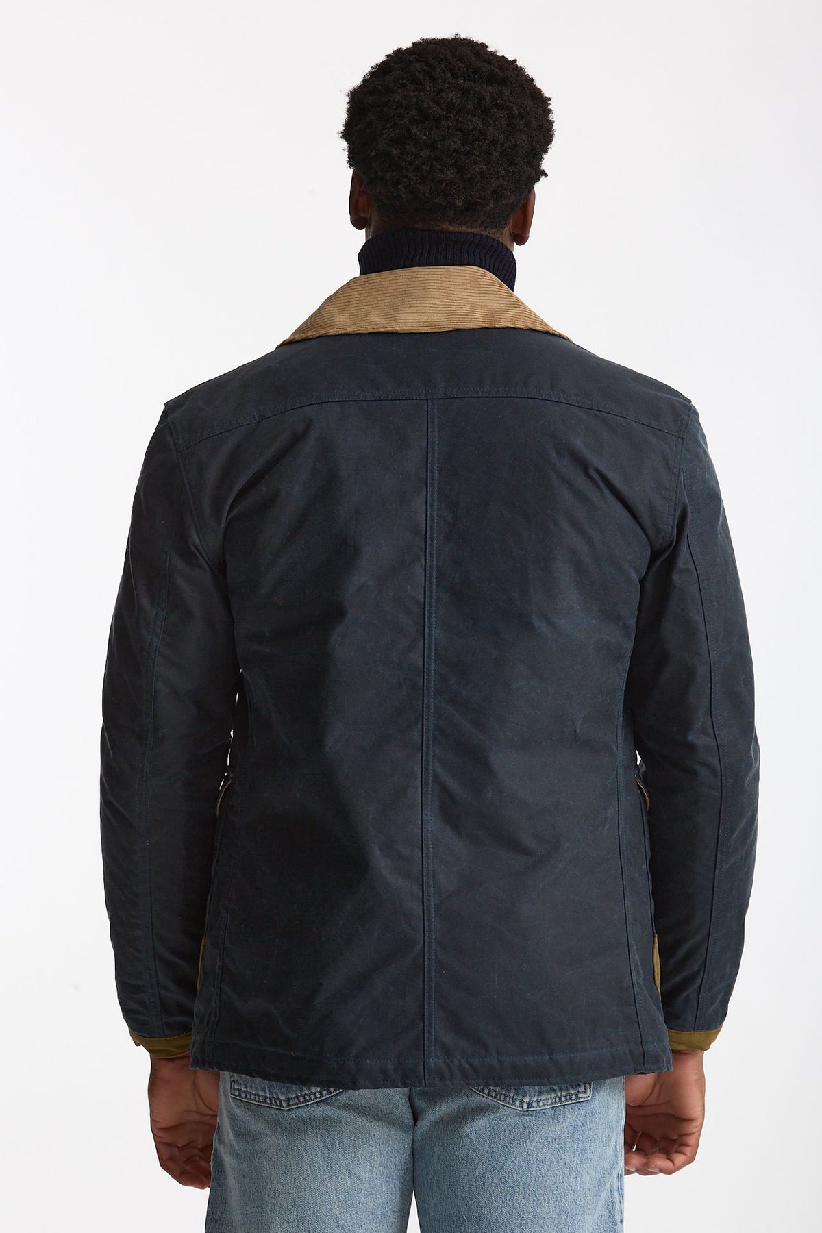 Giubbino BEDFORD WAXED fireman blu uomo Chesapeake's - 4