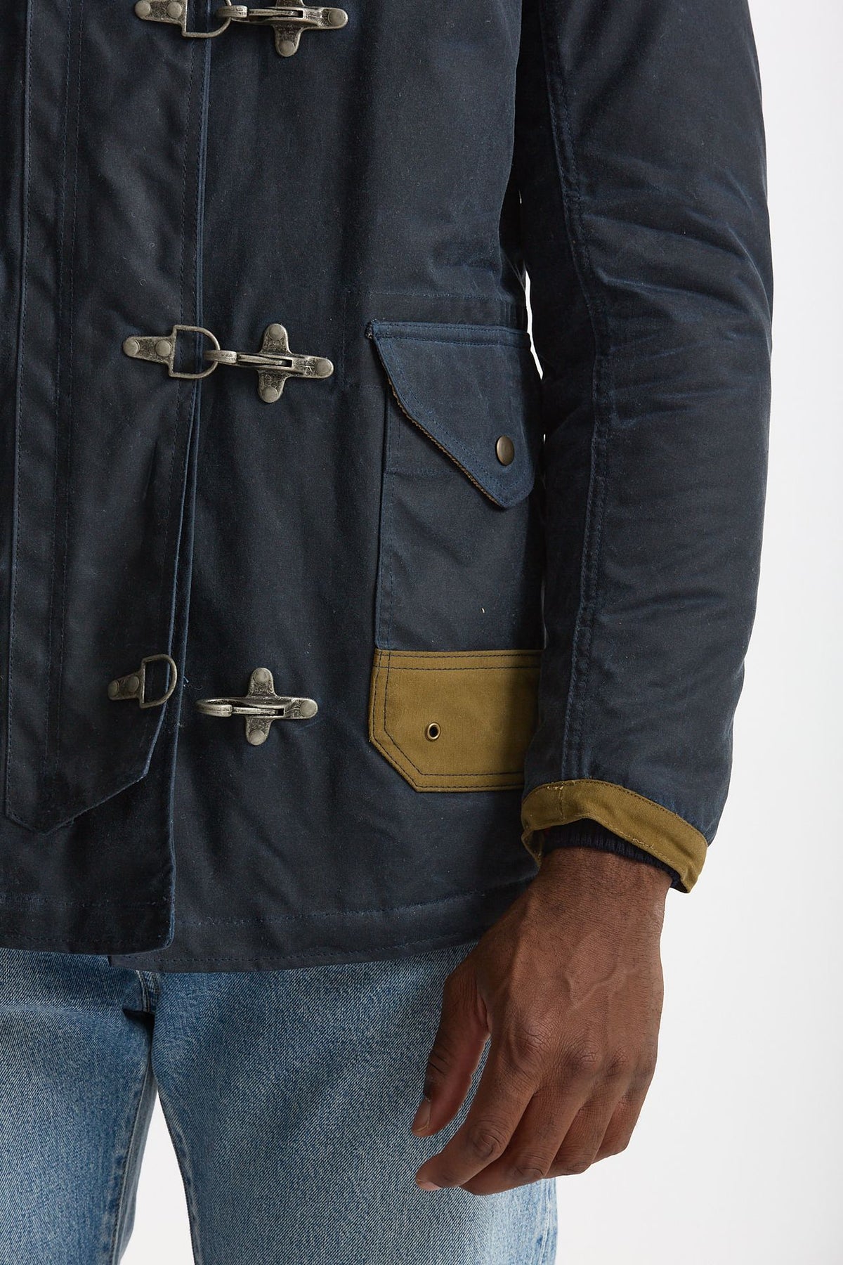 Giubbino BEDFORD WAXED fireman blu uomo Chesapeake's - 2