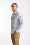 Camicia texana bianco e azzurro uomo Chesapeake's - 2