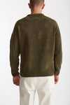 Maglia in ciniglia di cotone verde uomo C.p. company - 4