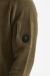 Maglia in ciniglia di cotone verde uomo C.p. company - 5