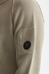 Maglia in ciniglia di cotone grigio chiaro uomo C.p. company - 5