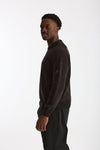 Maglia in ciniglia di cotone nero uomo C.p. company - 3