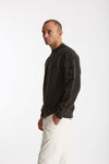 Felpa BRUSHED AND EMERIZED DIAGONAL FLEECE in cotone antracite uomo C.p. company - 1