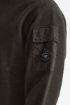 Felpa BRUSHED AND EMERIZED DIAGONAL FLEECE in cotone antracite uomo C.p. company - 2