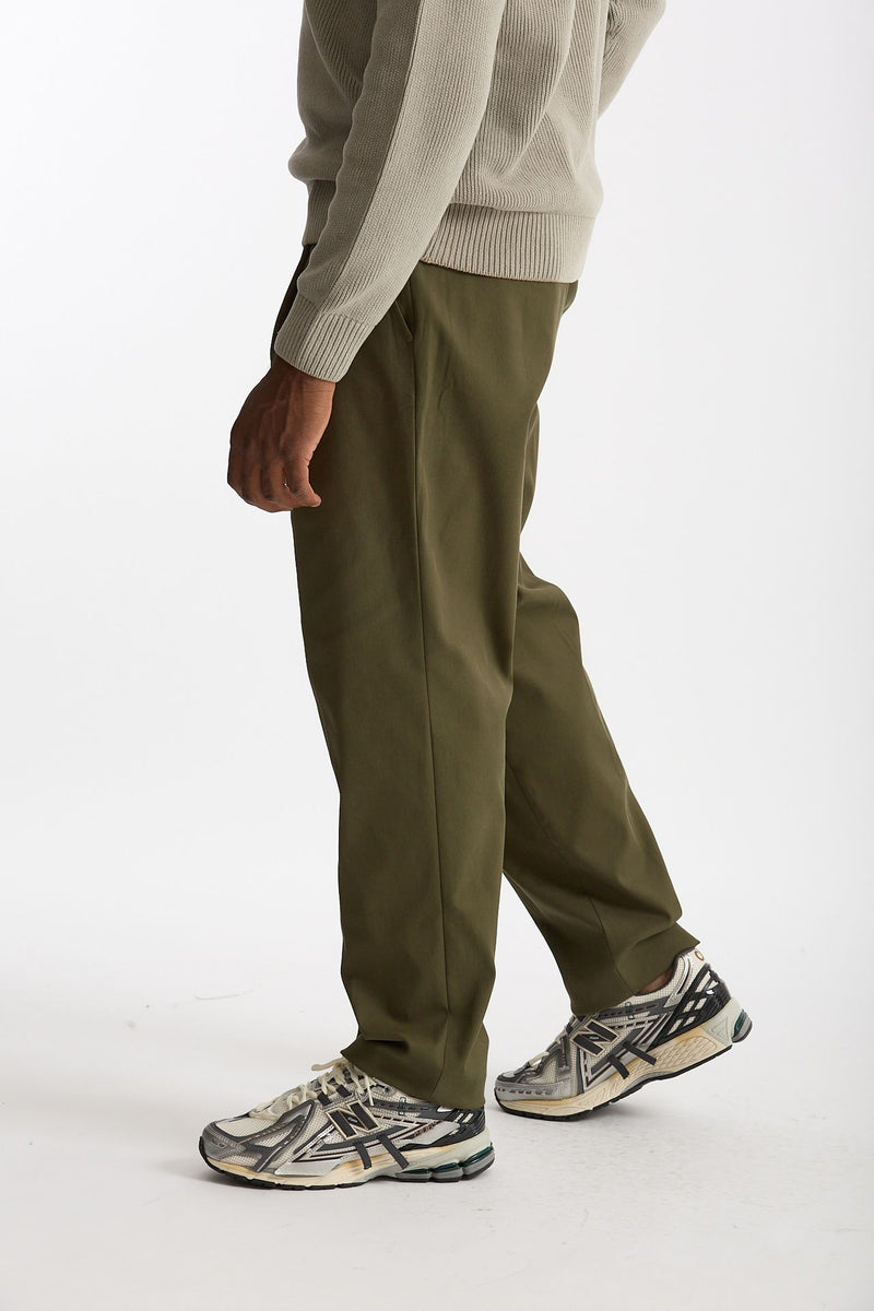 Pantalone GIN in cotone e nylon stretch verde uomo Department five - 4