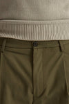 Pantalone GIN in cotone e nylon stretch verde uomo Department five - 6