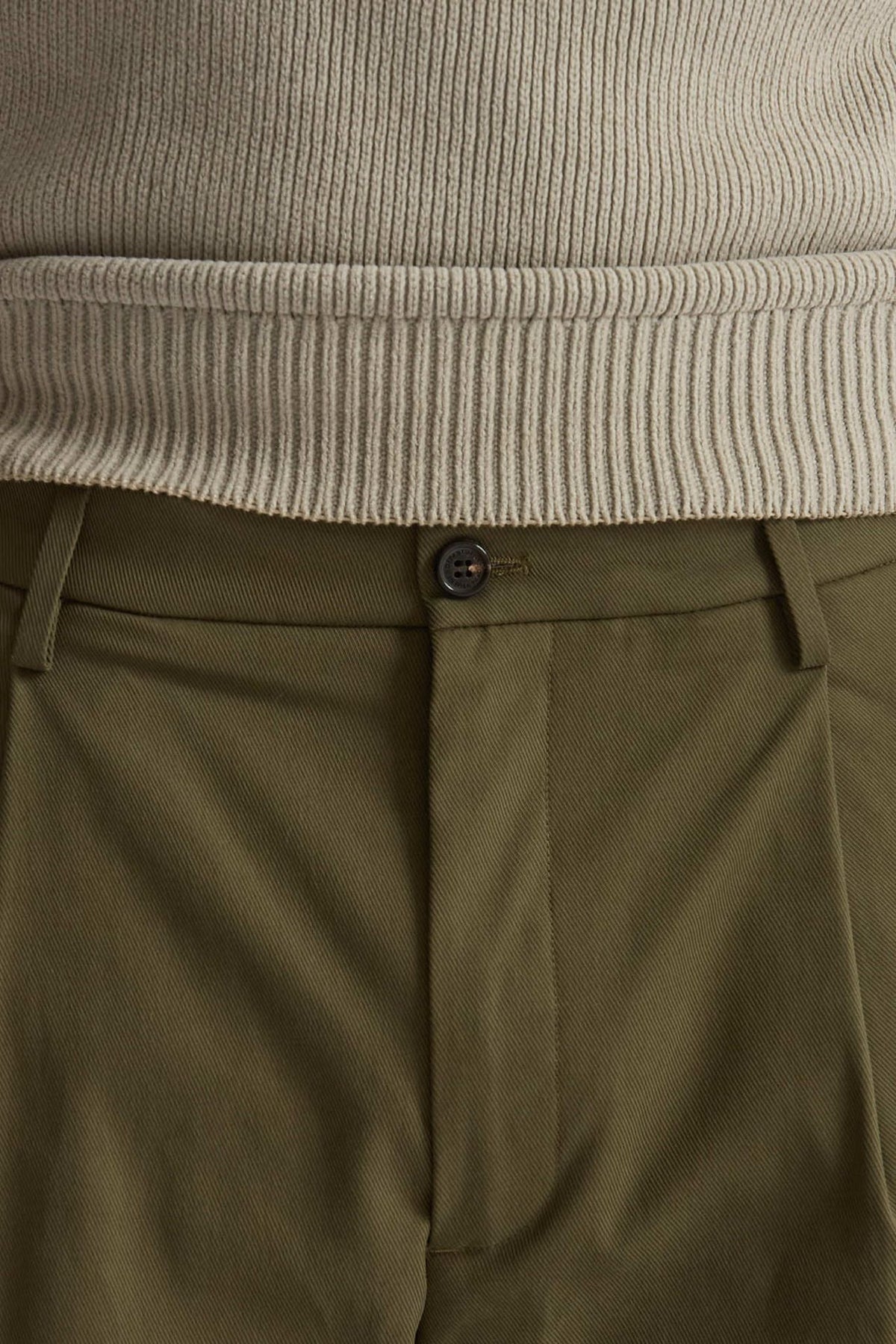 Pantalone GIN in cotone e nylon stretch verde uomo Department five - 6