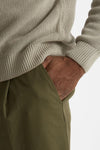 Pantalone GIN in cotone e nylon stretch verde uomo Department five - 7