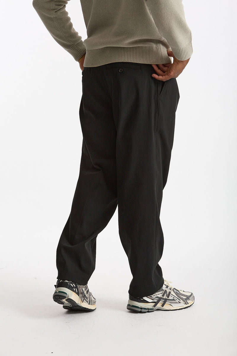 Pantalone GIN in cotone e nylon stretch nero uomo Department five - 4