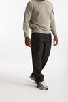 Pantalone GIN in cotone e nylon stretch nero uomo Department five - 1