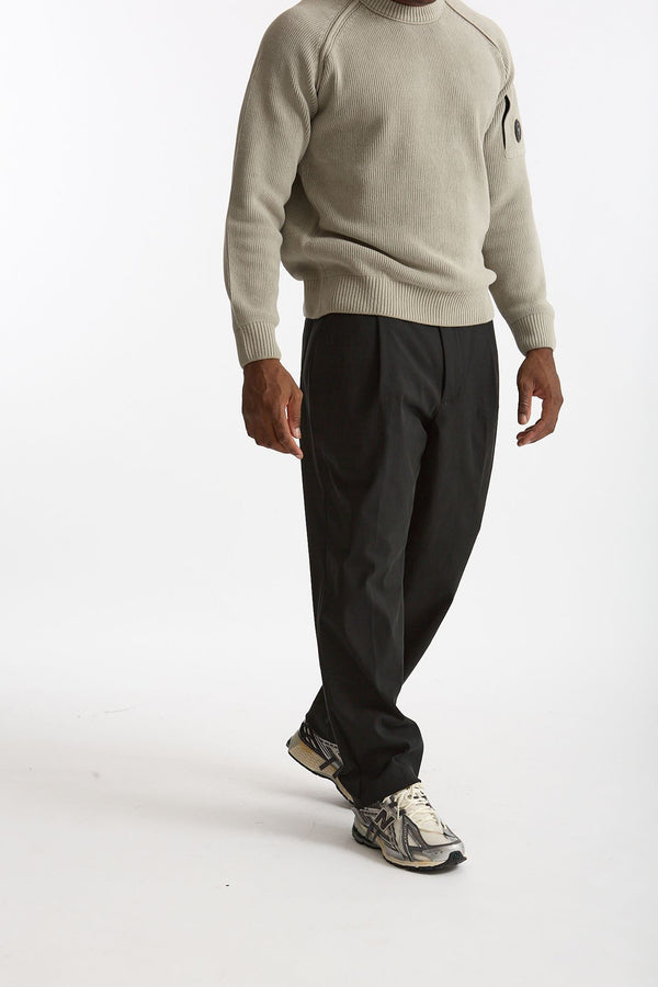 Pantalone GIN in cotone e nylon stretch nero uomo Department five