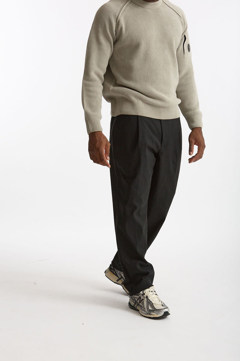 Pantalone GIN in cotone e nylon stretch nero uomo Department five - 1