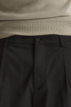 Pantalone GIN in cotone e nylon stretch nero uomo Department five - 5
