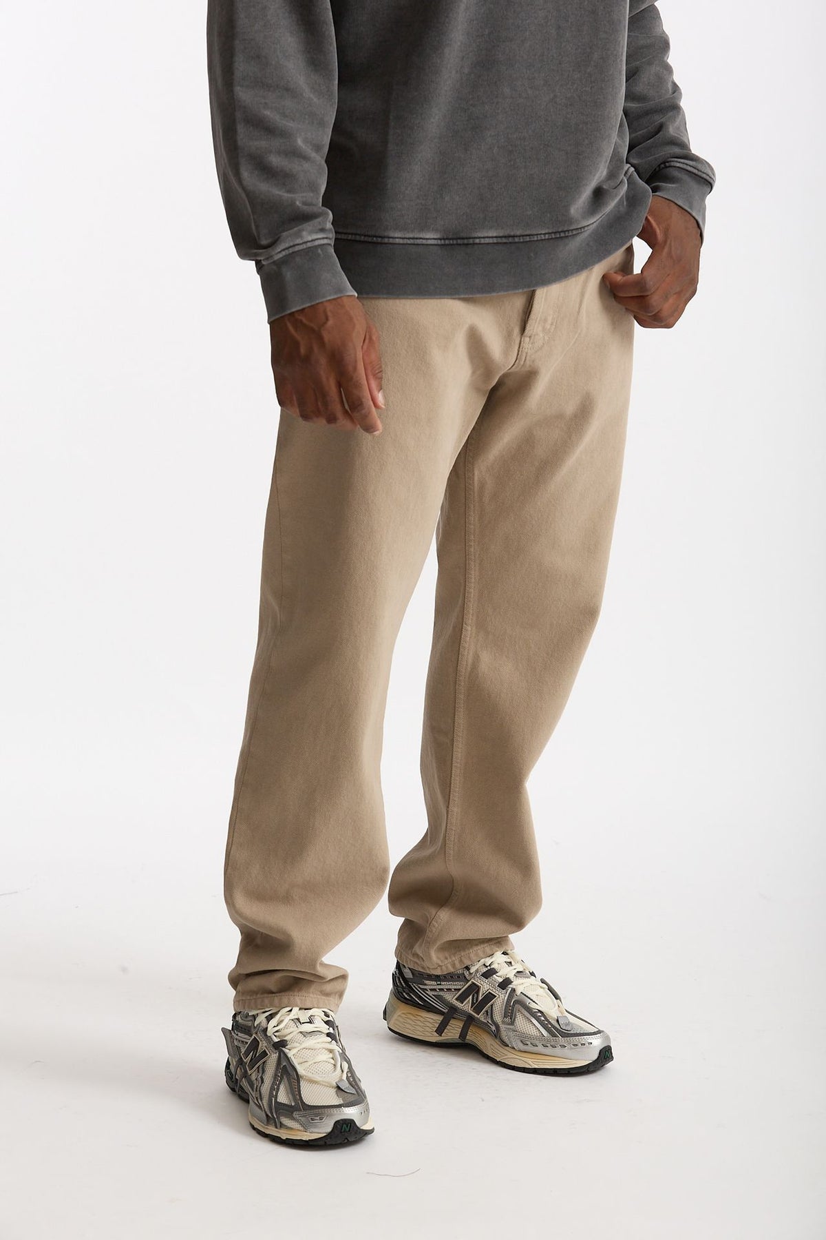 Jeans MUSSO in cotone bull fermo beige uomo Department five - 4