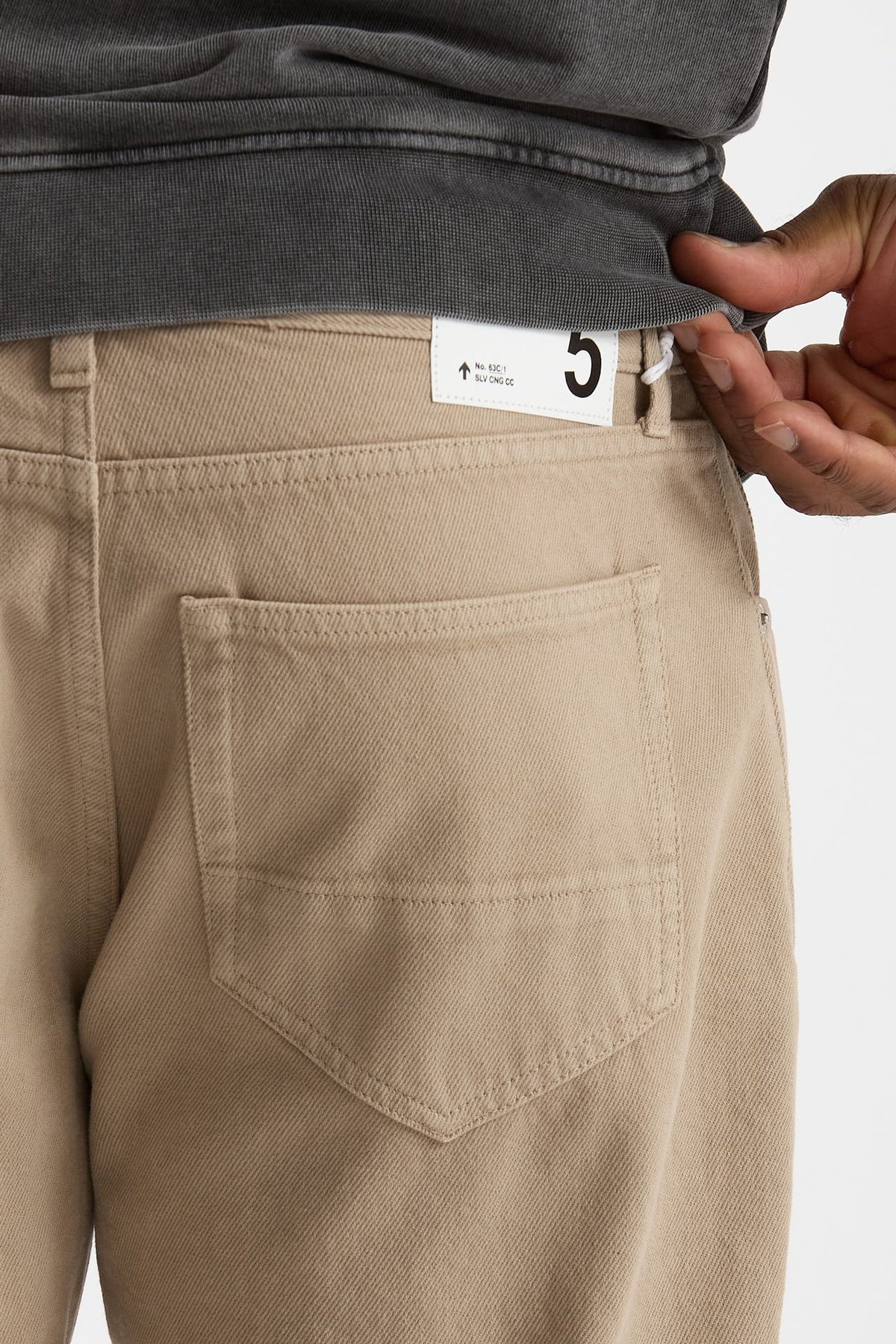 Jeans MUSSO in cotone bull fermo beige uomo Department five - 7