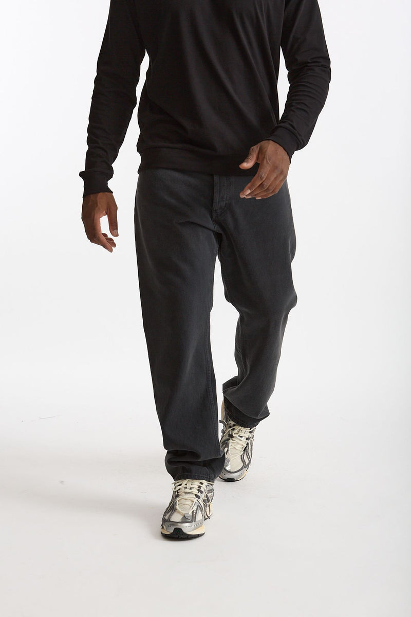 Jeans MUSSO in cotone bull fermo nero uomo Department five - 1