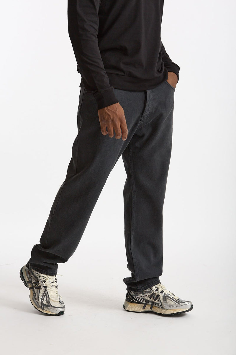 Jeans MUSSO in cotone bull fermo nero uomo Department five - 4