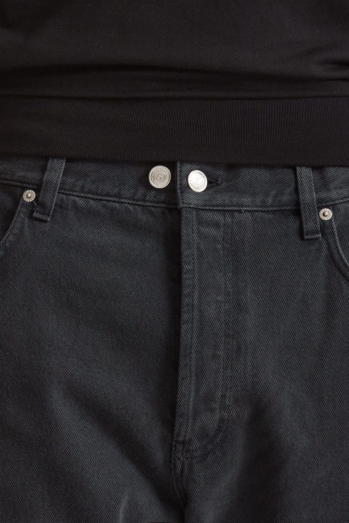 Jeans MUSSO in cotone bull fermo nero uomo Department five - 5