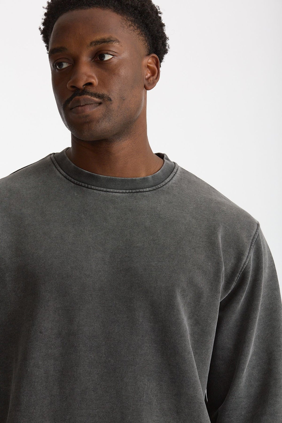 Felpa girocollo WILLARD in cotone grigio uomo Department five - 5