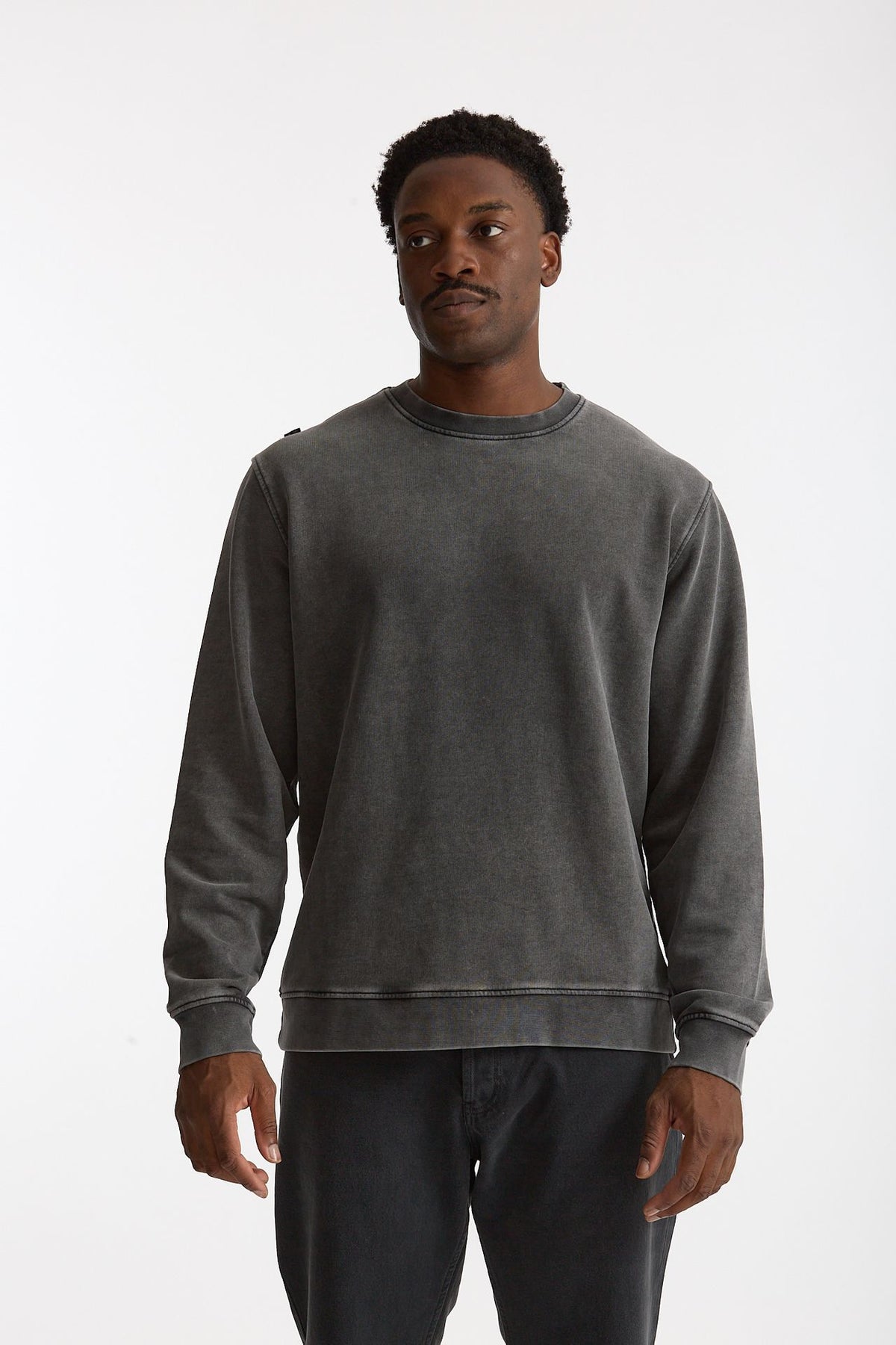 Felpa girocollo WILLARD in cotone grigio uomo Department five - 1