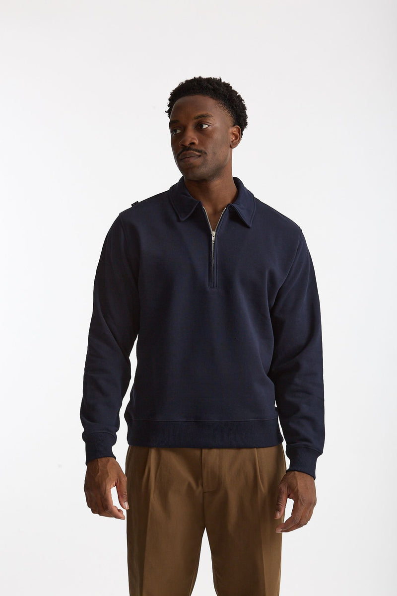 Felpa BOSS in cotone blu uomo Department five - 2