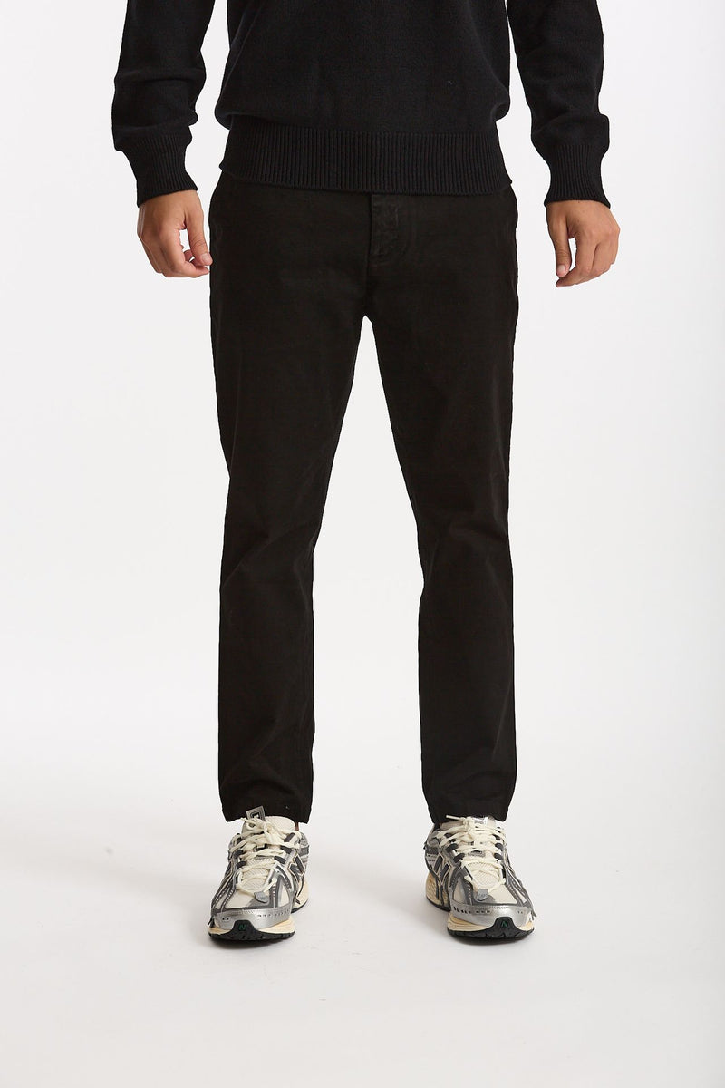 Pantalone PRINCE in cotone stretch lavato nero uomo Department five - 1