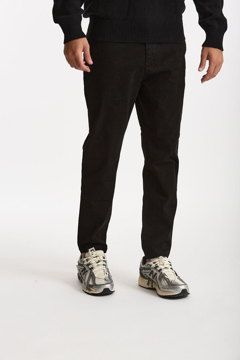 Pantalone PRINCE in cotone stretch lavato nero uomo Department five - 4