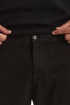 Pantalone PRINCE in cotone stretch lavato nero uomo Department five - 5