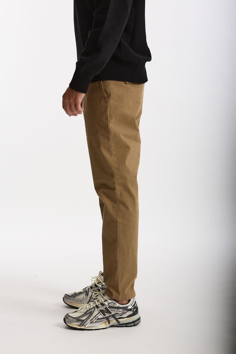 Pantalone PRINCE in cotone stretch lavato cammello uomo Department five - 3