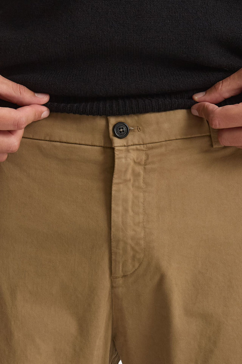 Pantalone PRINCE in cotone stretch lavato cammello uomo Department five - 5