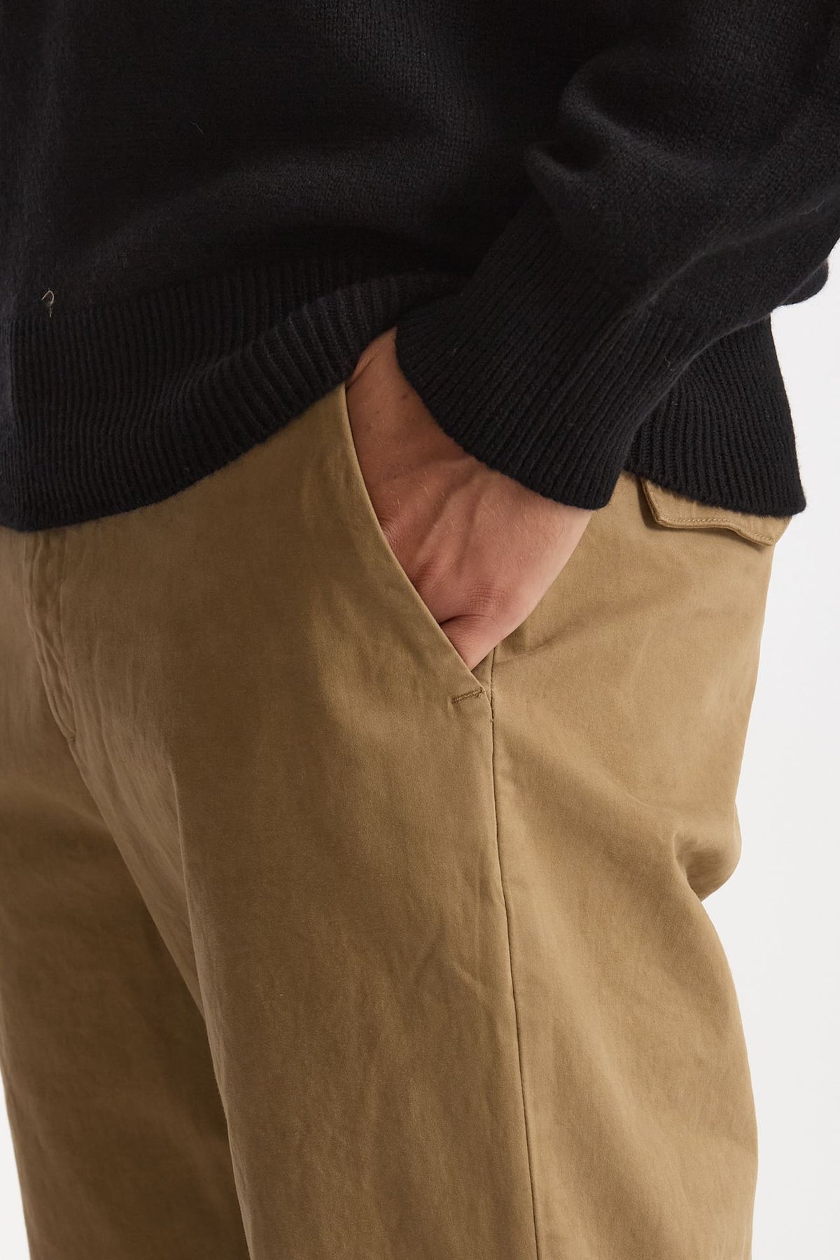 Pantalone PRINCE in cotone stretch lavato cammello uomo Department five - 6
