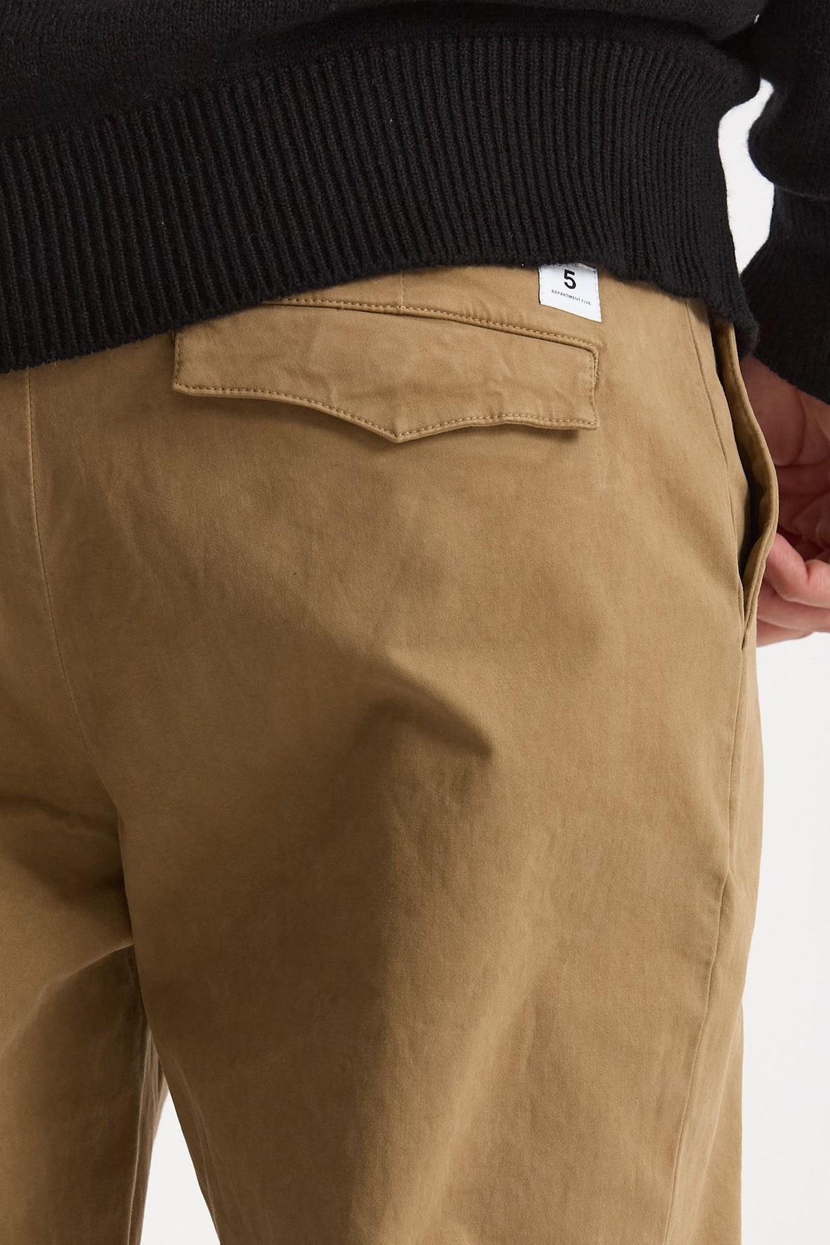 Pantalone PRINCE in cotone stretch lavato cammello uomo Department five - 7