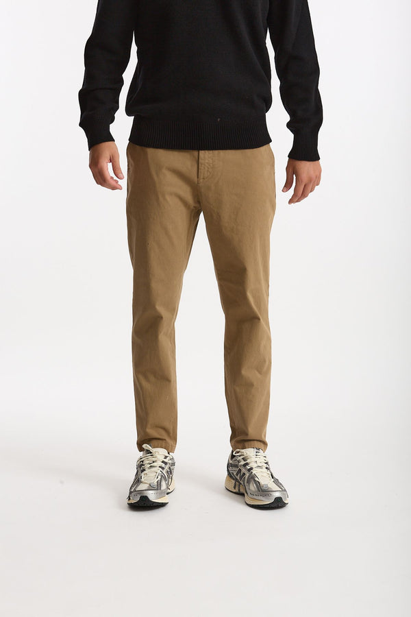 Pantalone PRINCE in cotone stretch lavato cammello uomo Department five