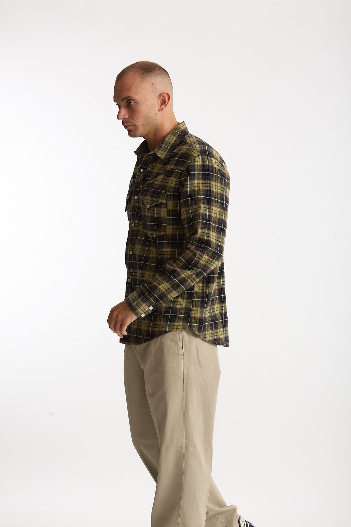 Camicia texana cotone scozzese uomo Department five - 2