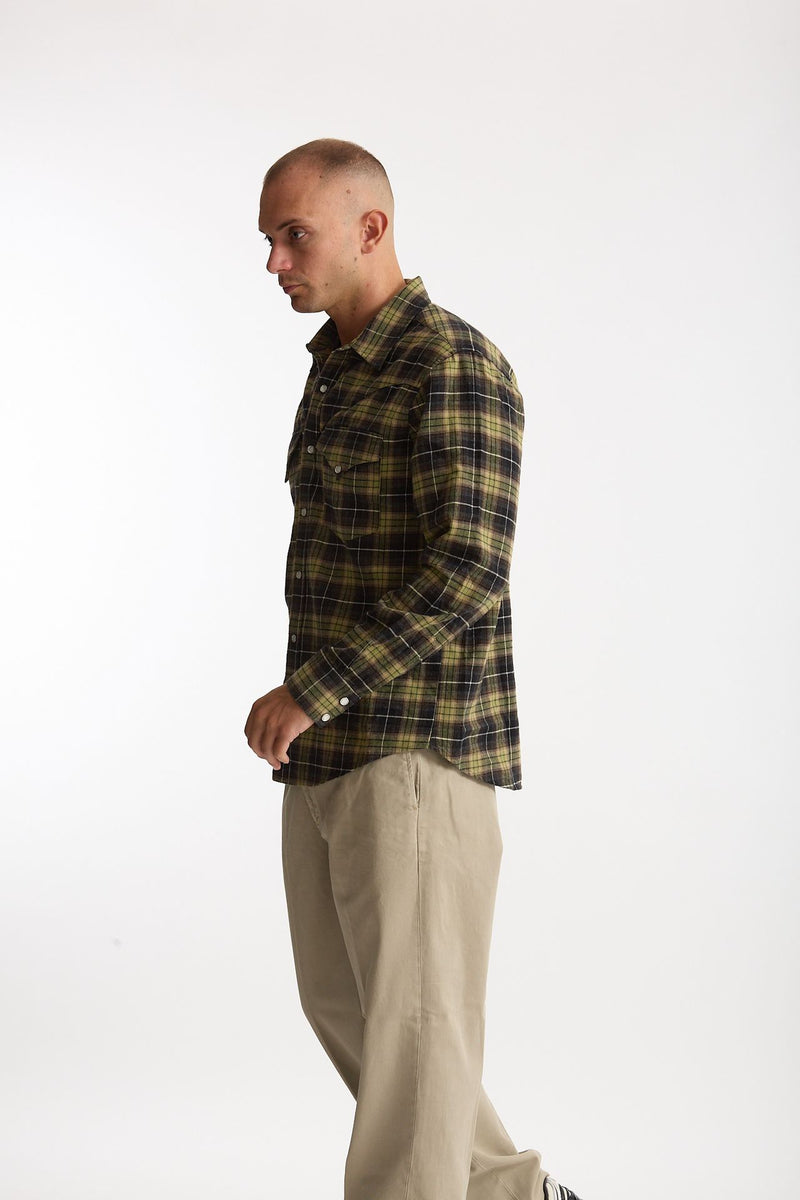 Camicia texana cotone scozzese uomo Department five - 2