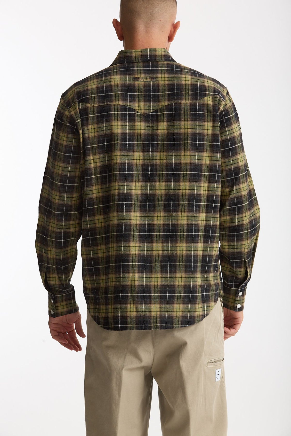 Camicia texana cotone scozzese uomo Department five - 3