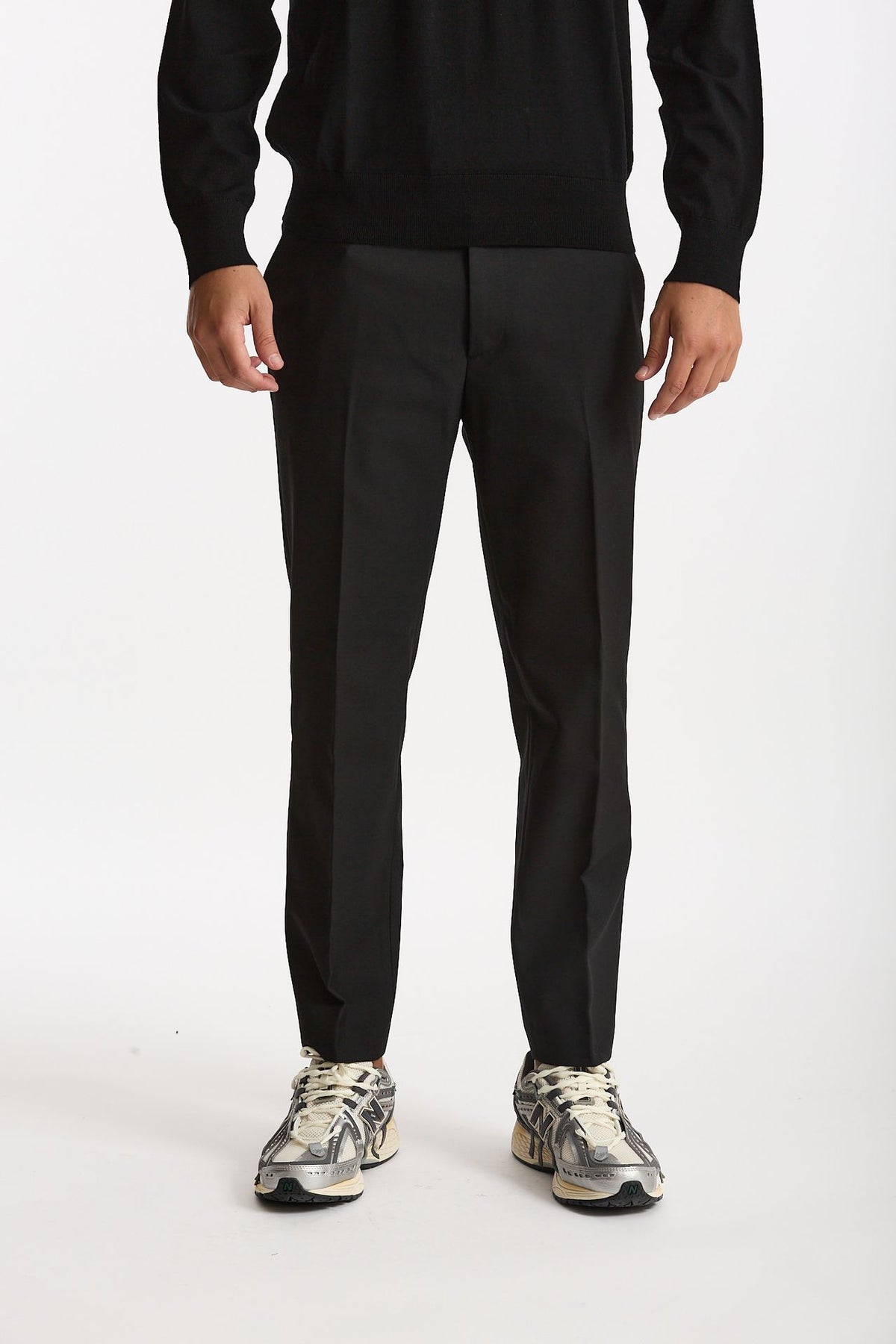 Pantalone SPY in lana e poliestere nero uomo Department five - 1