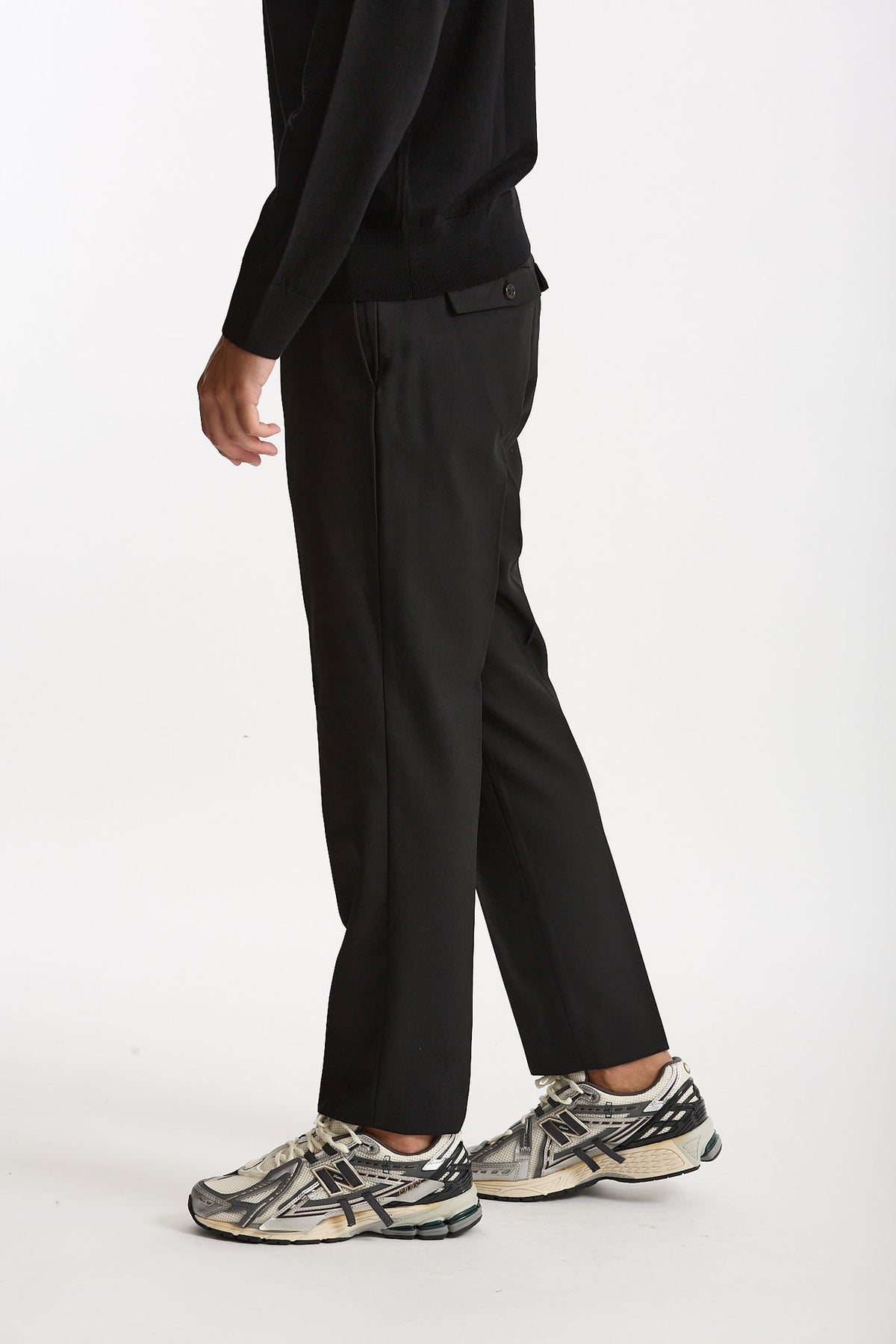 Pantalone SPY in lana e poliestere nero uomo Department five - 2