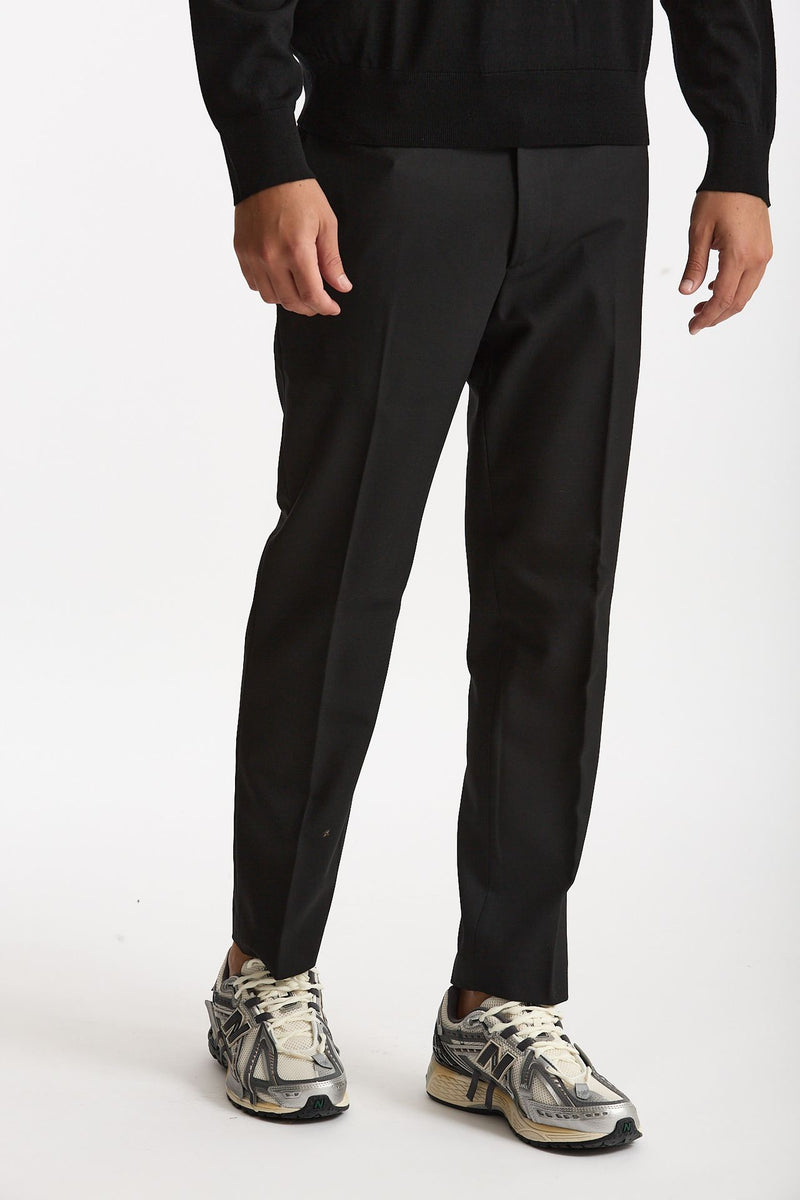 Pantalone SPY in lana e poliestere nero uomo Department five - 4