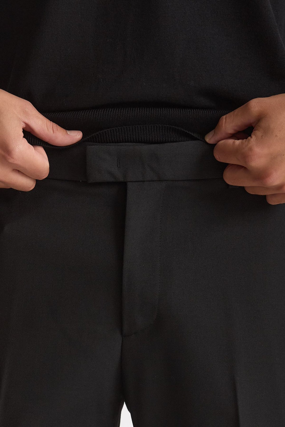 Pantalone SPY in lana e poliestere nero uomo Department five - 5