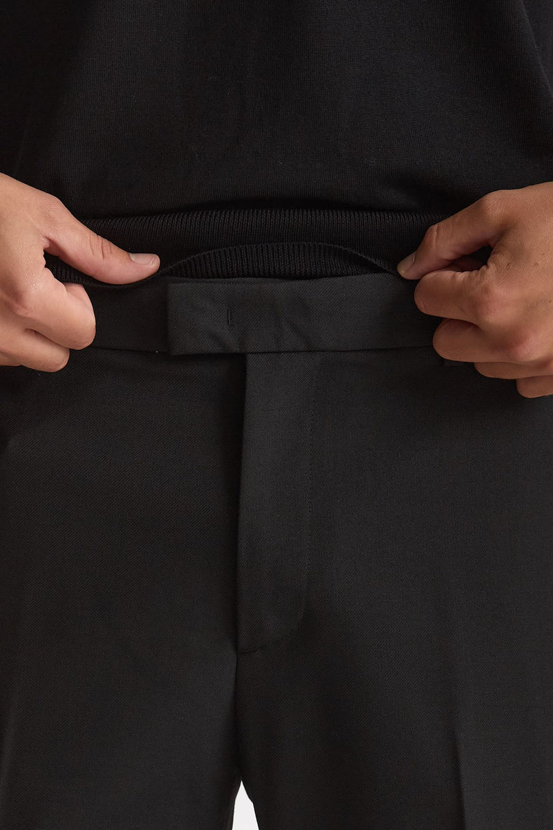 Pantalone SPY in lana e poliestere nero uomo Department five - 5
