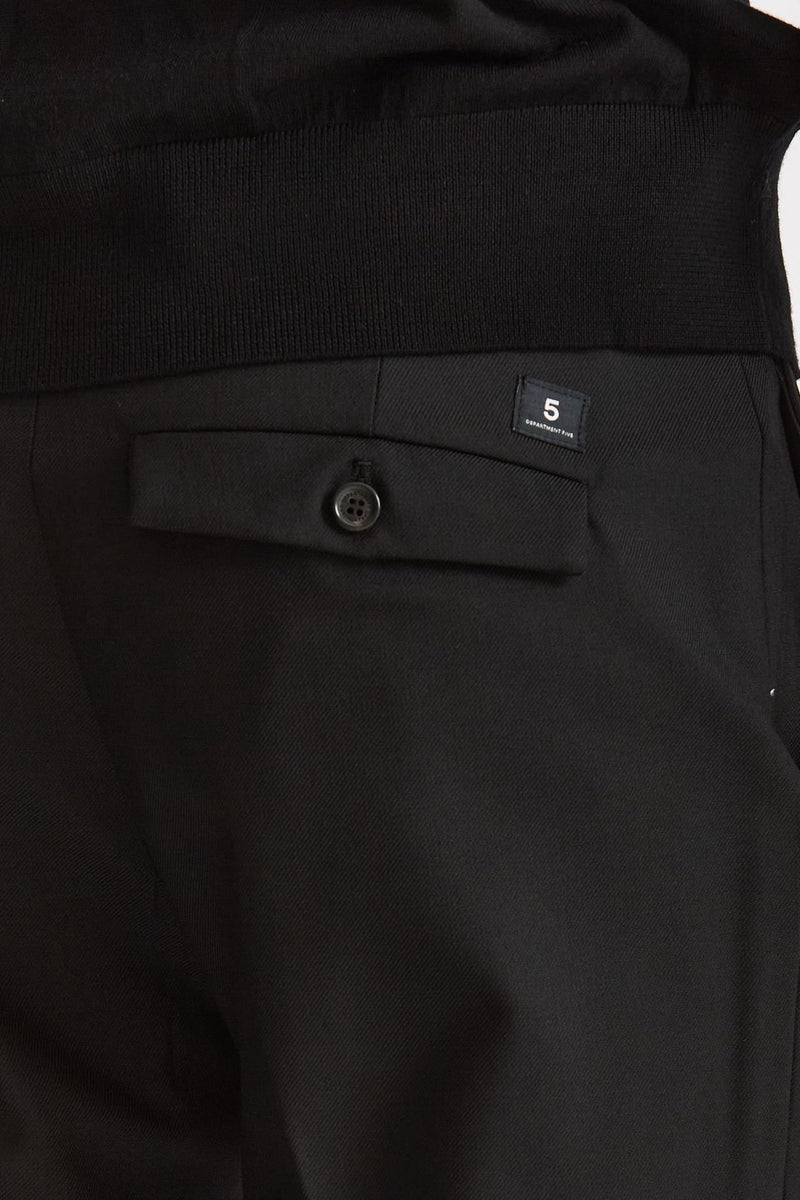 Pantalone SPY in lana e poliestere nero uomo Department five - 7