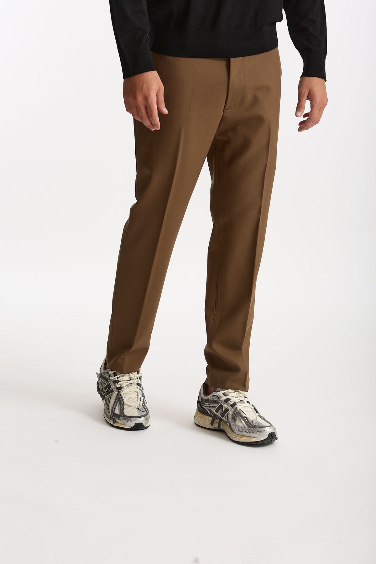 Pantalone SPY in lana e poliestere cammello uomo Department five - 4