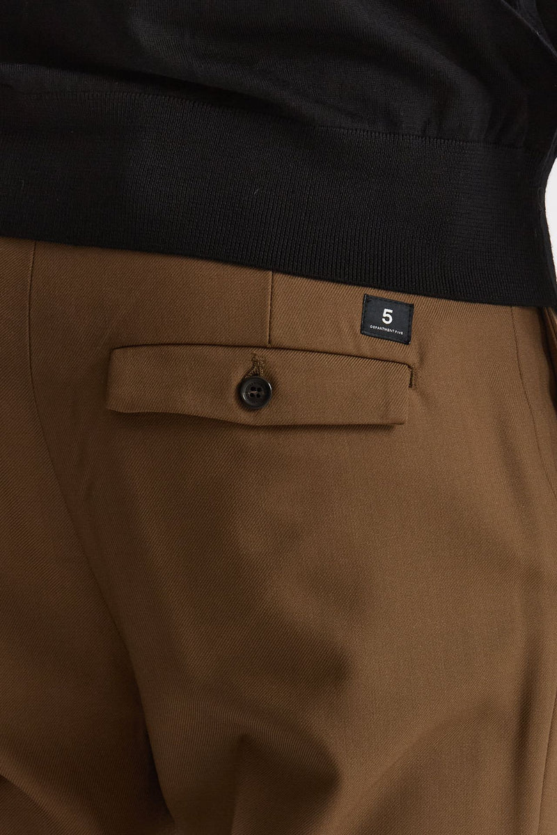 Pantalone SPY in lana e poliestere cammello uomo Department five - 7