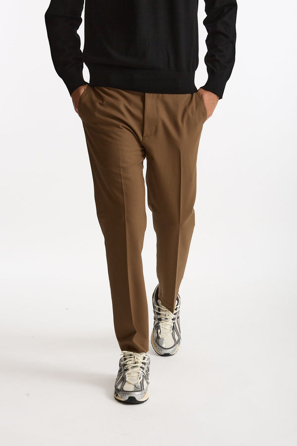 Pantalone SPY in lana e poliestere cammello uomo Department five