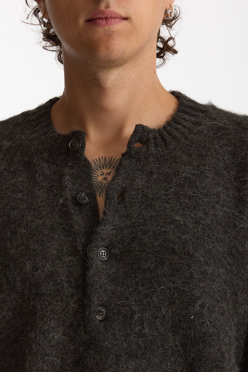 Maglia Serafino grigio antracite uomo Diana studio - 2