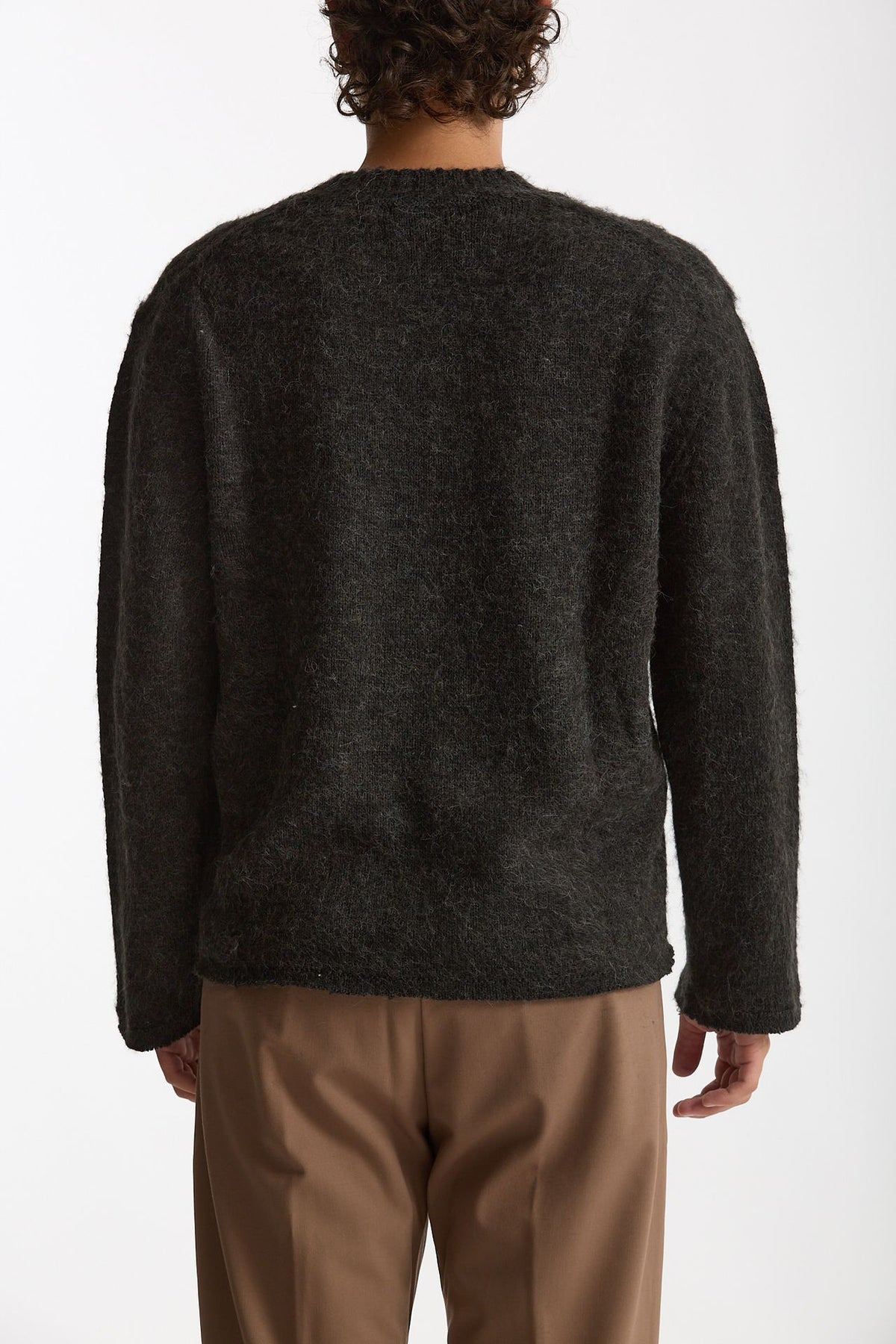 Maglia girocollo grigio antracite uomo Diana studio - 4