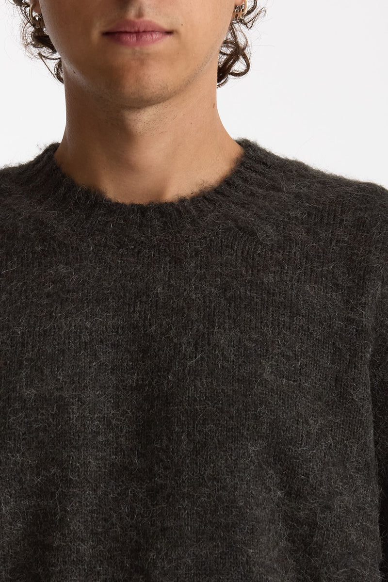 Maglia girocollo grigio antracite uomo Diana studio - 6