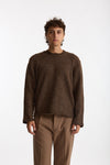 Maglia girocollo marrone uomo Diana studio - 1